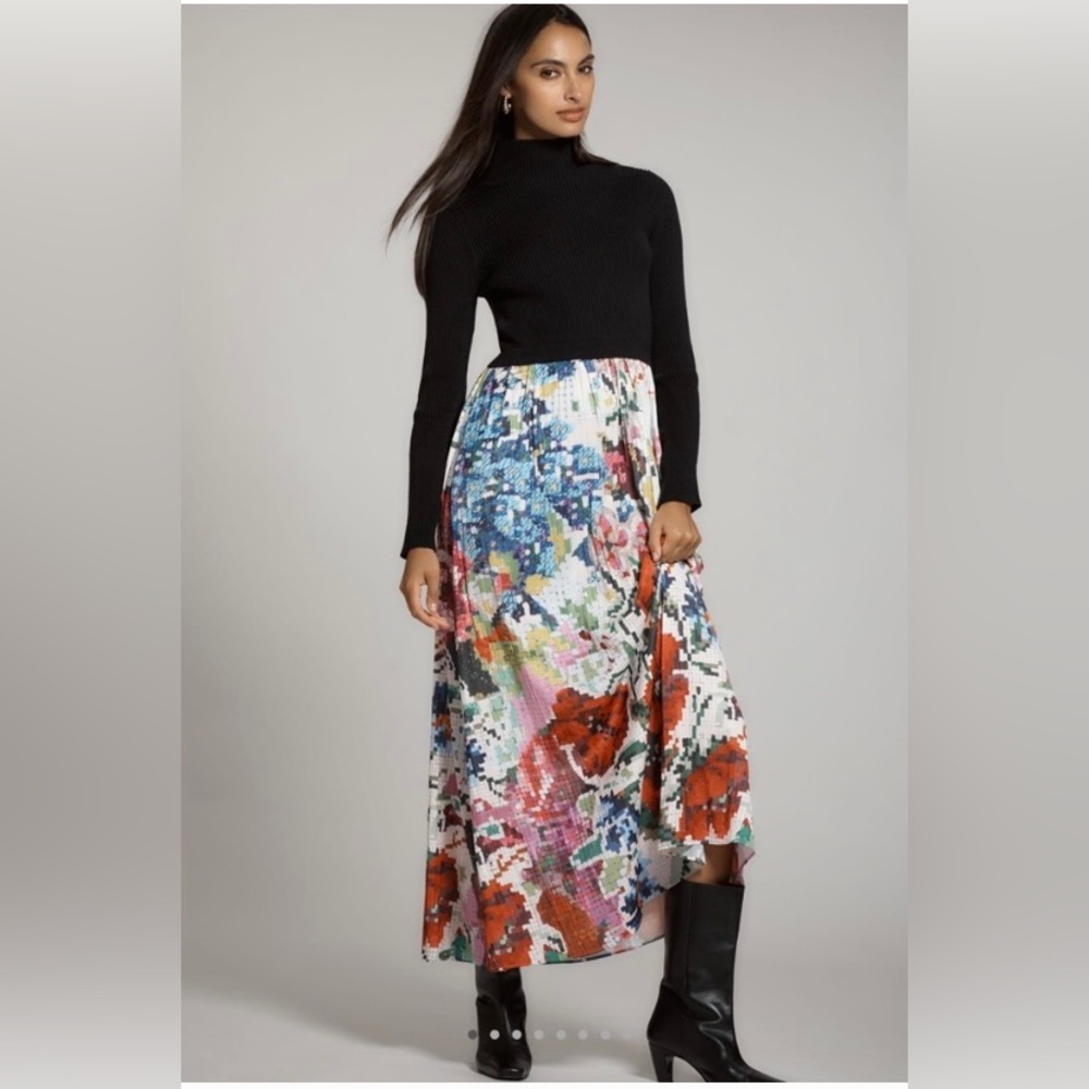 Anthropologie Thea Twofer Long Sleeve Dress Kristin Lamb